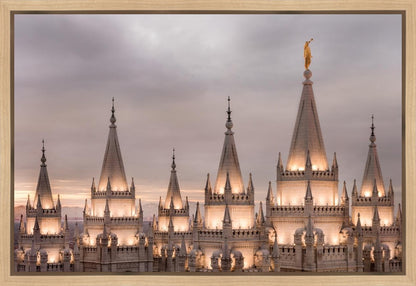 Salt Lake City Temple Rising Ramparts Gallery Wrap