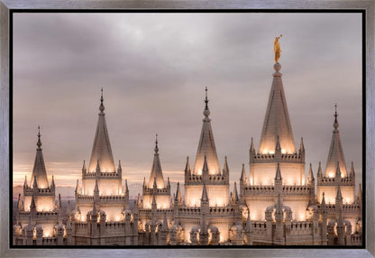 Salt Lake City Temple Rising Ramparts Gallery Wrap