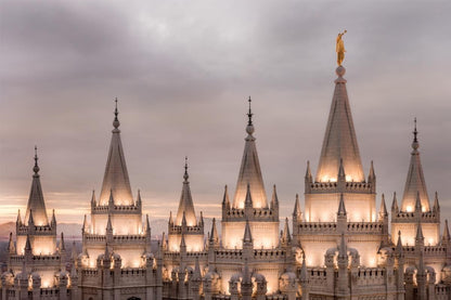 Salt Lake City Temple Rising Ramparts Gallery Wrap