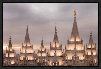 Salt Lake City Temple Rising Ramparts Gallery Wrap