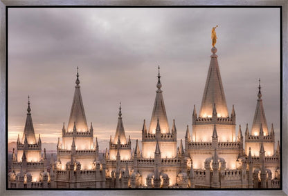 Salt Lake City Temple Rising Ramparts Gallery Wrap
