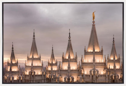 Salt Lake City Temple Rising Ramparts Gallery Wrap