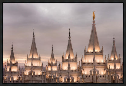 Salt Lake City Temple Rising Ramparts Gallery Wrap