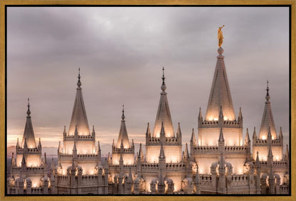 Salt Lake City Temple Rising Ramparts Gallery Wrap