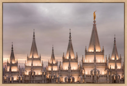 Salt Lake City Temple Rising Ramparts Gallery Wrap