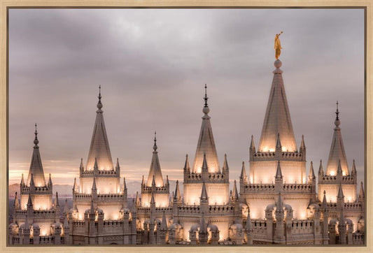 Salt Lake City Temple Rising Ramparts Gallery Wrap