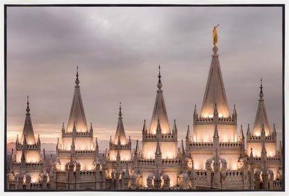 Salt Lake City Temple Rising Ramparts Gallery Wrap