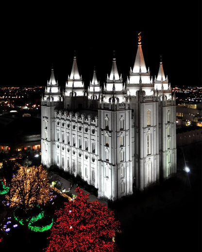 Salt Lake City Temple Wondrous Perspective Gallery Wrap