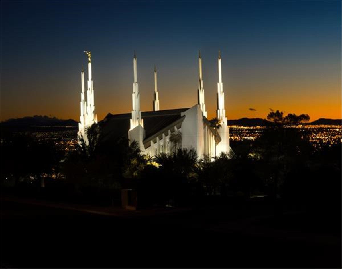 Las Vegas Temple Heaven's Glory Gallery Wrap