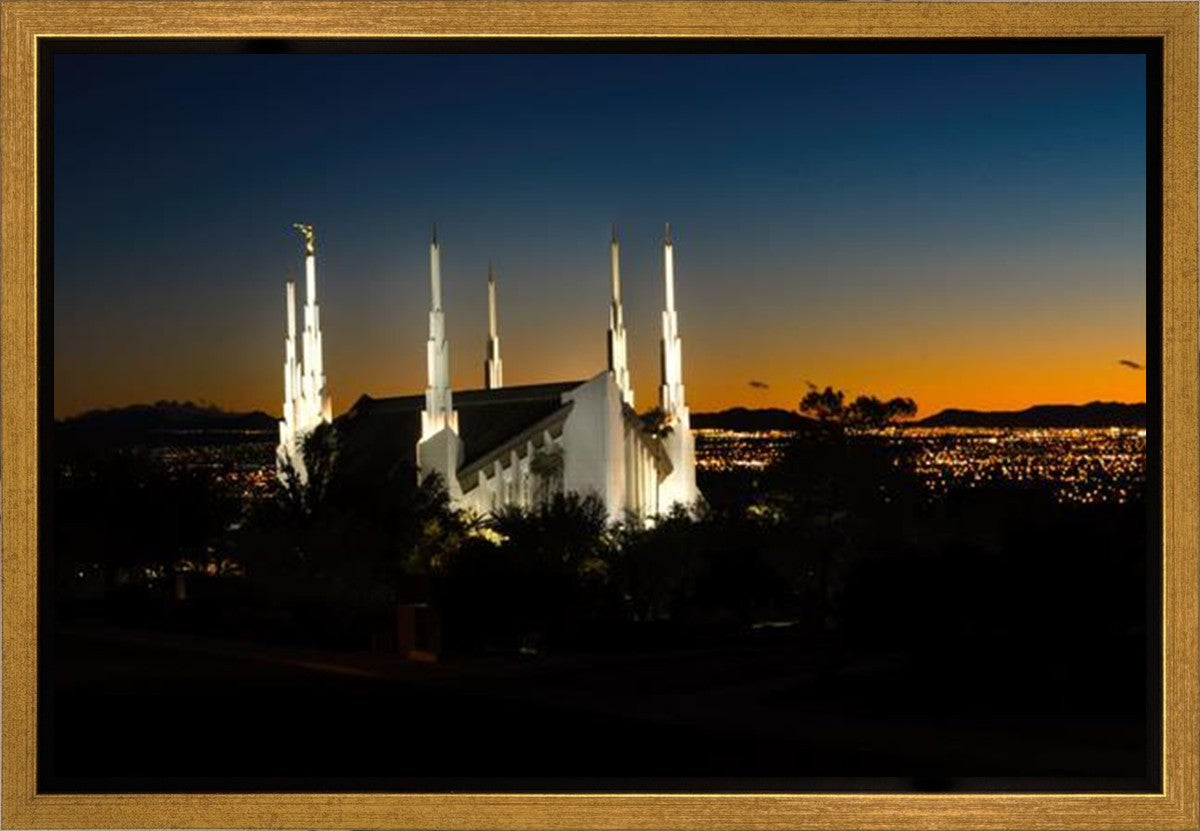 Las Vegas Temple Heaven's Glory Gallery Wrap