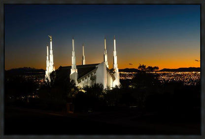 Las Vegas Temple Heaven's Glory Gallery Wrap