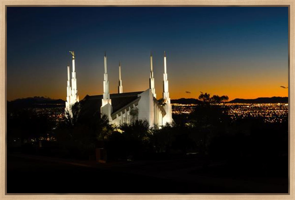 Las Vegas Temple Heaven's Glory Gallery Wrap