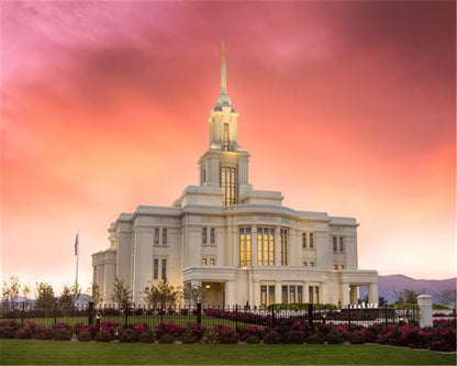 Payson Temple Glory in Stages Gallery Wrap