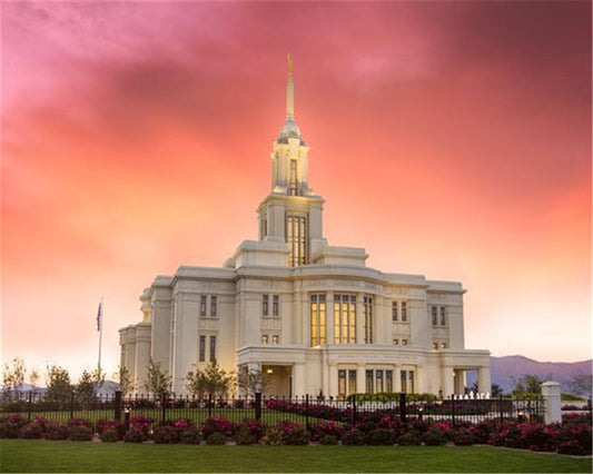 Payson Temple Glory in Stages Gallery Wrap