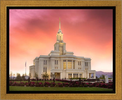 Payson Temple Glory in Stages Gallery Wrap