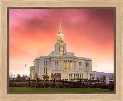 Payson Temple Glory in Stages Gallery Wrap