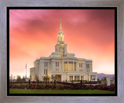 Payson Temple Glory in Stages Gallery Wrap