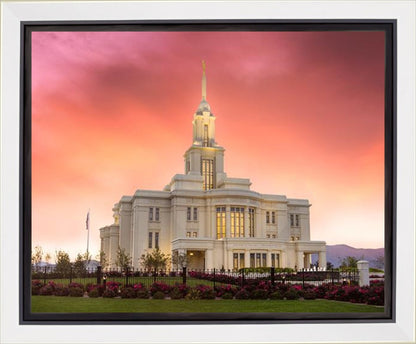 Payson Temple Glory in Stages Gallery Wrap