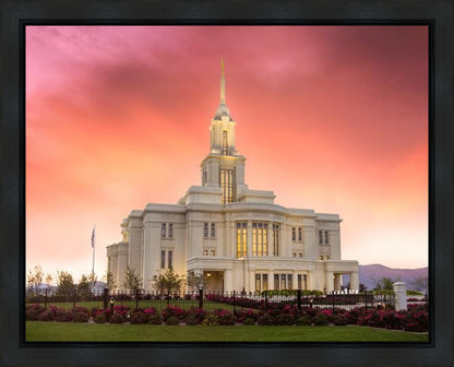 Payson Temple Glory in Stages Gallery Wrap