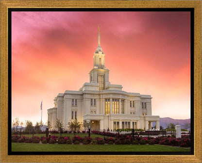 Payson Temple Glory in Stages Gallery Wrap