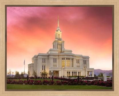 Payson Temple Glory in Stages Gallery Wrap