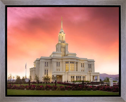 Payson Temple Glory in Stages Gallery Wrap