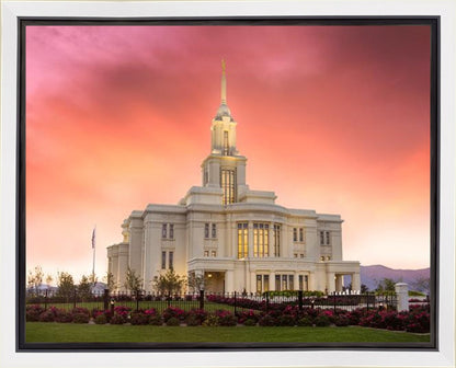 Payson Temple Glory in Stages Gallery Wrap