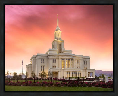Payson Temple Glory in Stages Gallery Wrap
