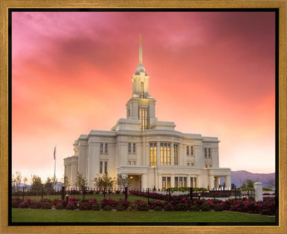 Payson Temple Glory in Stages Gallery Wrap