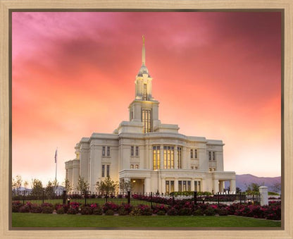 Payson Temple Glory in Stages Gallery Wrap