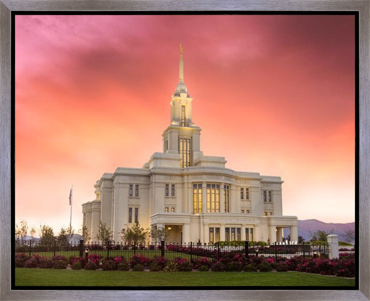 Payson Temple Glory in Stages Gallery Wrap