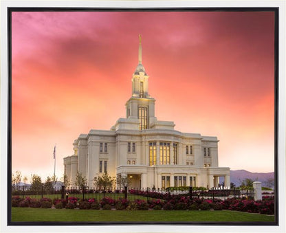 Payson Temple Glory in Stages Gallery Wrap