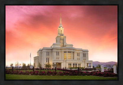 Payson Temple Glory in Stages Gallery Wrap