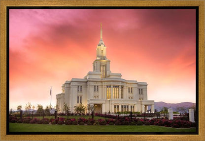 Payson Temple Glory in Stages Gallery Wrap