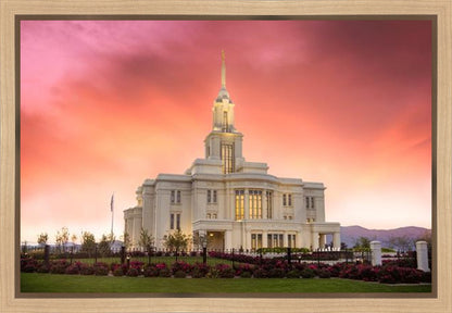 Payson Temple Glory in Stages Gallery Wrap