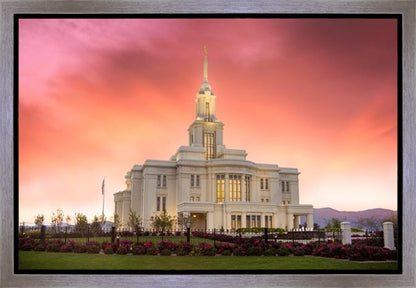 Payson Temple Glory in Stages Gallery Wrap
