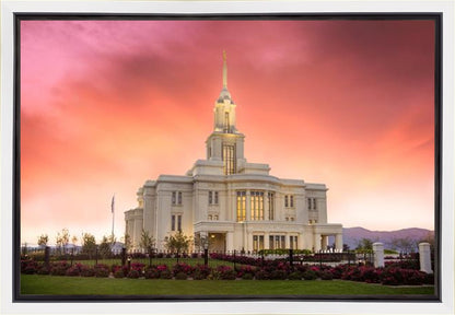 Payson Temple Glory in Stages Gallery Wrap