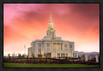 Payson Temple Glory in Stages Gallery Wrap