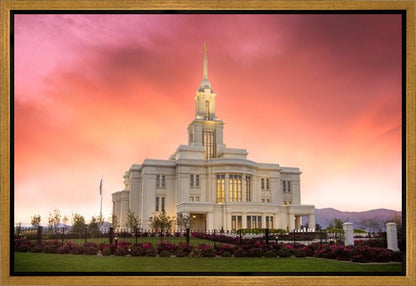 Payson Temple Glory in Stages Gallery Wrap