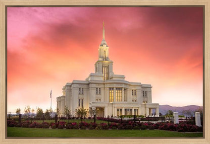 Payson Temple Glory in Stages Gallery Wrap