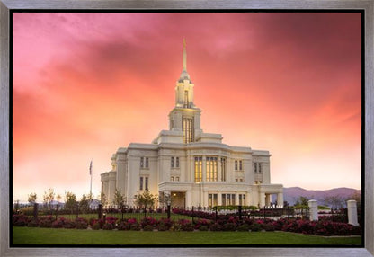 Payson Temple Glory in Stages Gallery Wrap