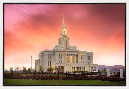 Payson Temple Glory in Stages Gallery Wrap