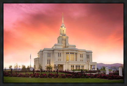 Payson Temple Glory in Stages Gallery Wrap
