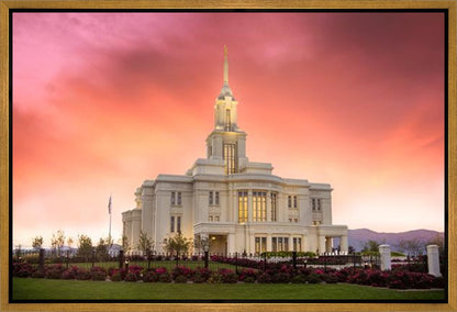 Payson Temple Glory in Stages Gallery Wrap