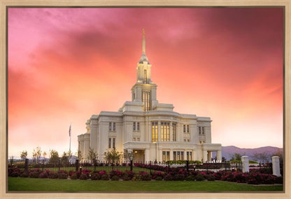 Payson Temple Glory in Stages Gallery Wrap