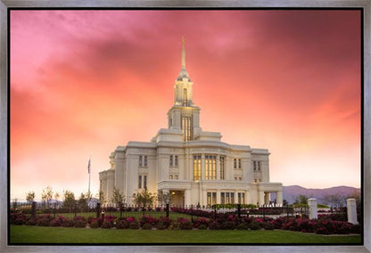 Payson Temple Glory in Stages Gallery Wrap