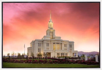 Payson Temple Glory in Stages Gallery Wrap