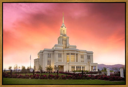 Payson Temple Glory in Stages Gallery Wrap
