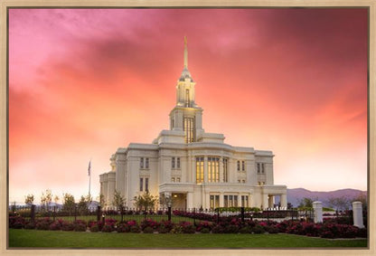 Payson Temple Glory in Stages Gallery Wrap