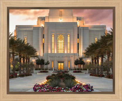 Gilbert Temple Glorified In Light Gallery Wrap